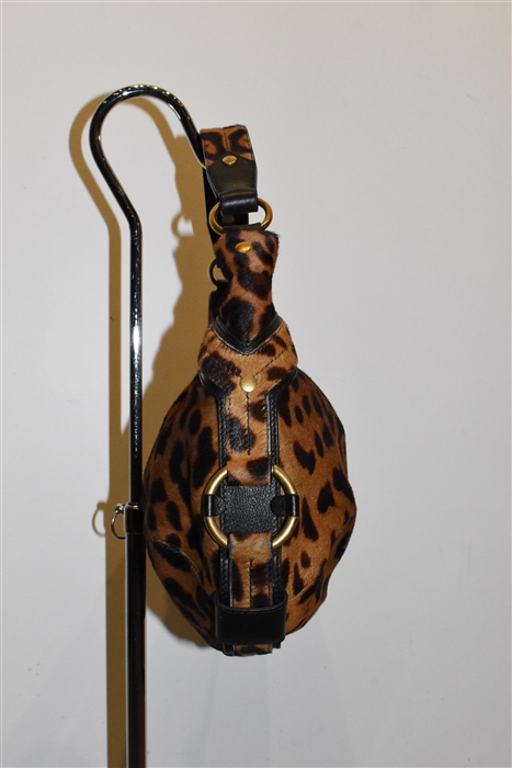 Animal Print Saint Laurent Shoulder Bag, size L