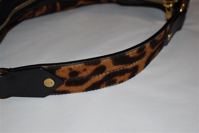 Animal Print Saint Laurent Shoulder Bag, size L