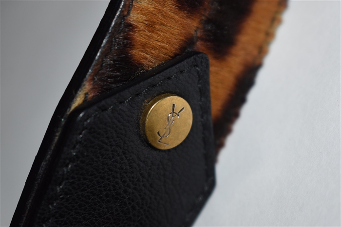Animal Print Saint Laurent Shoulder Bag, size L