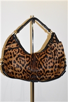 Animal Print Saint Laurent Shoulder Bag, size L