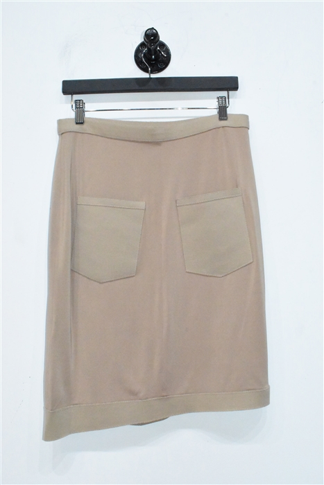 Beige Marie Saint Pierre Pencil Skirt, size M