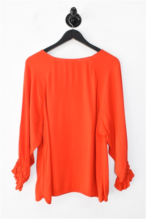 Fiery Orange Maje Pullover, size M