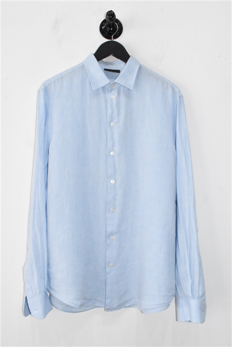 Pale Blue Emporio Armani Button Shirt, size L