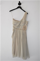 Soft Beige J. Mendel Cocktail Dress, size 8