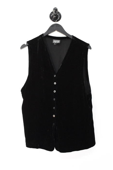 Black Velvet Eileen Fisher Vest, size L