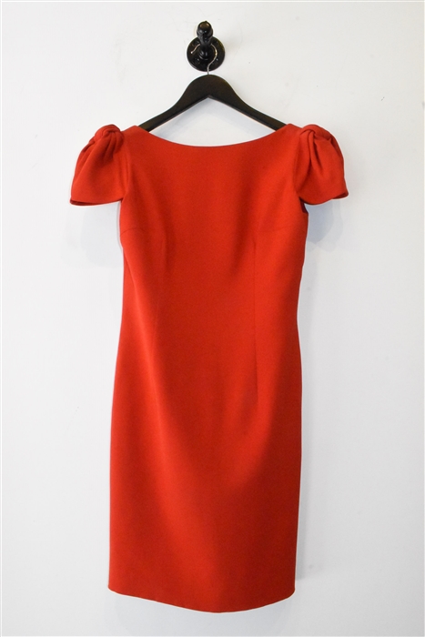 Warm Red Giambattista Valli Sheath Dress, size S
