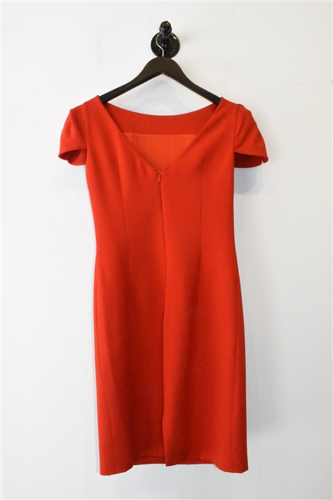 Warm Red Giambattista Valli Sheath Dress, size S