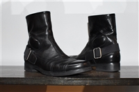 Black Leather Miu Miu Ankle Boots, size 7