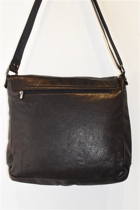 Aged Leather Emporio Armani Messenger, size L