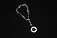 Sterling Silver Bulgari Bag Charm, size O/S