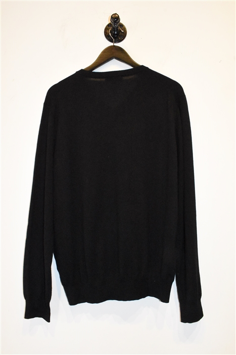 Basic Black Canali Cashmere Sweater, size XL