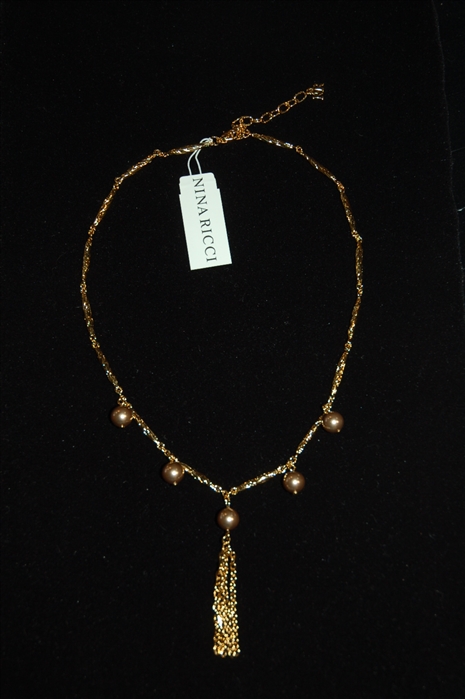 Gold Nina Ricci Necklace, size O/S