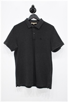 Graphite Burberry Polo, size L