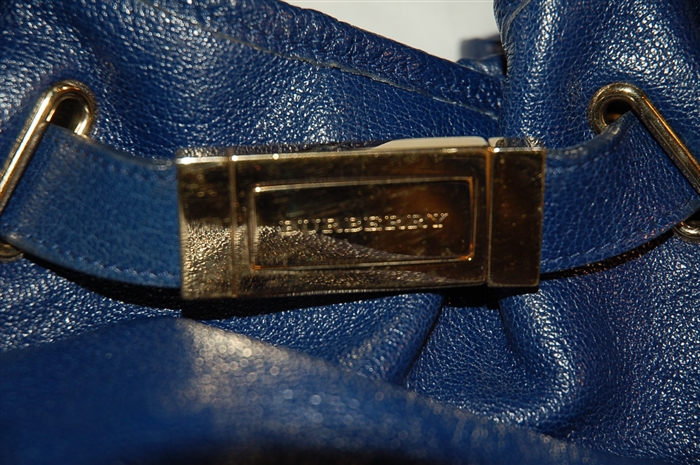 Sapphire Burberry Hobo, size L