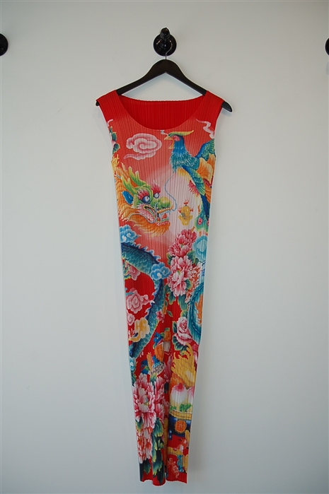 Print Issey Miyake - Pleats Please Midi Dress, size M