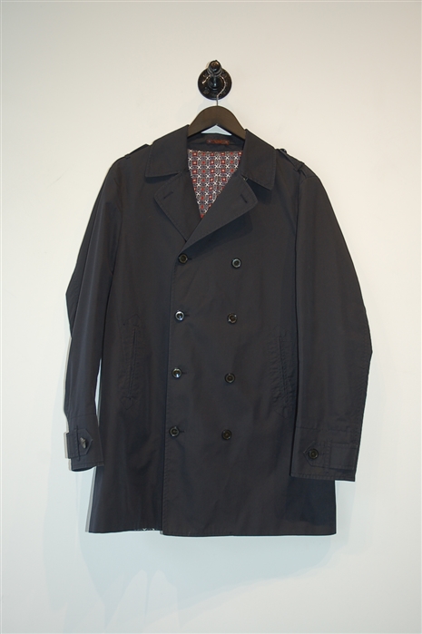 Navy Etro Trench Coat, size M