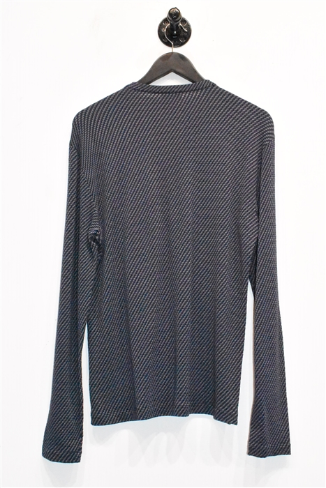 Geometric Giorgio Armani Henley, size M