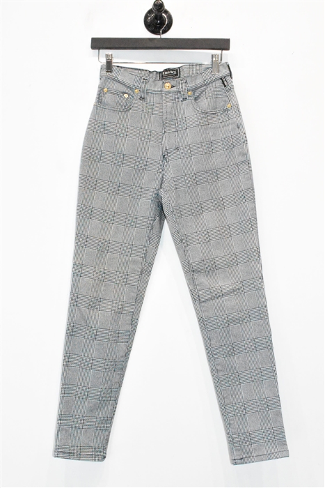 Glen Plaid Versace Jeans Couture Skinny Jean, size 26
