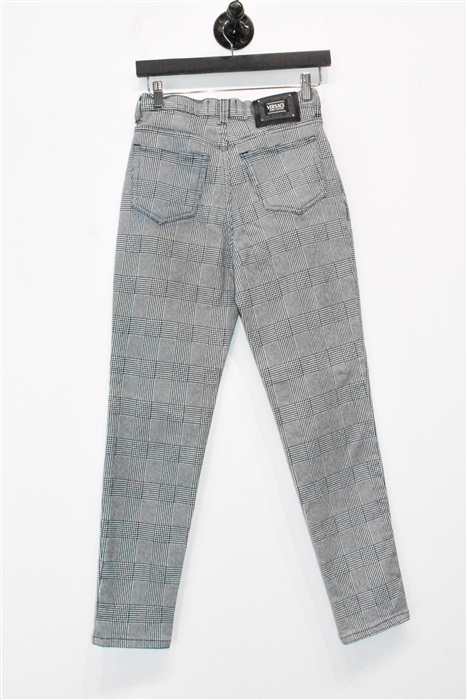 Glen Plaid Versace Jeans Couture Skinny Jean, size 26