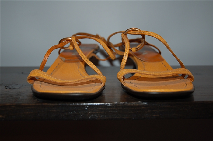 Pumpkin Prada Sandal, size 9