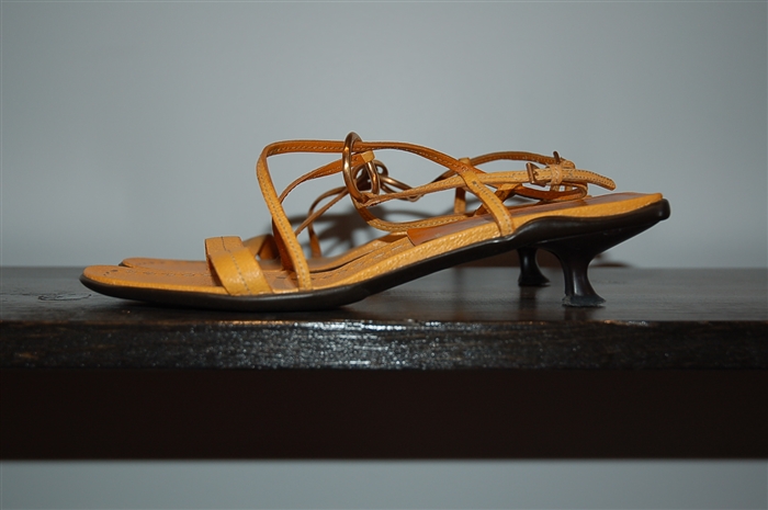 Pumpkin Prada Sandal, size 9