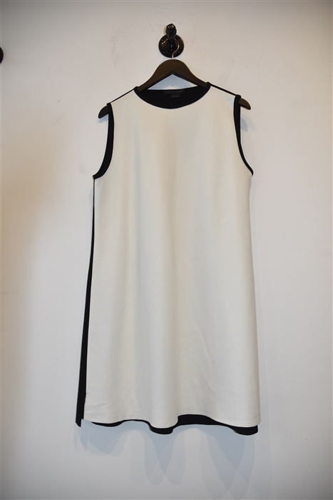 White & Black Marie Saint Pierre Trapeze Dress, size M