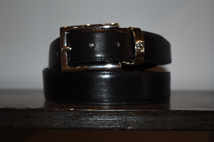 Black Leather Gianni Versace - Vintage Belt, size XL