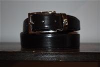 Black Leather Gianni Versace - Vintage Belt, size XL
