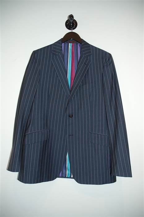 Navy Stripe Etro Two-Piece Suit, size 44
