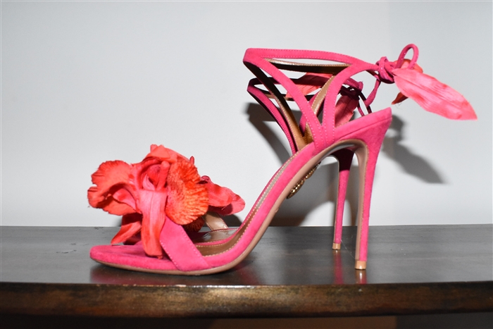 Fuchsia Aquazzura Sandal, size 9.5