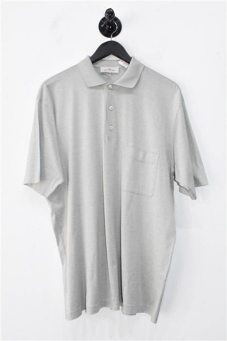 Gray-Green Ermenegildo Zegna Polo, size XL