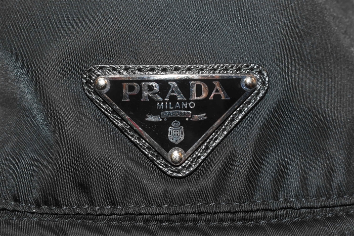 Basic Black Prada Bucket Hat, size M
