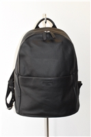 Black Leather Giorgio Armani Backpack, size L
