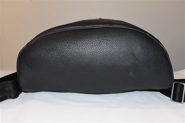 Black Leather Giorgio Armani Backpack, size L