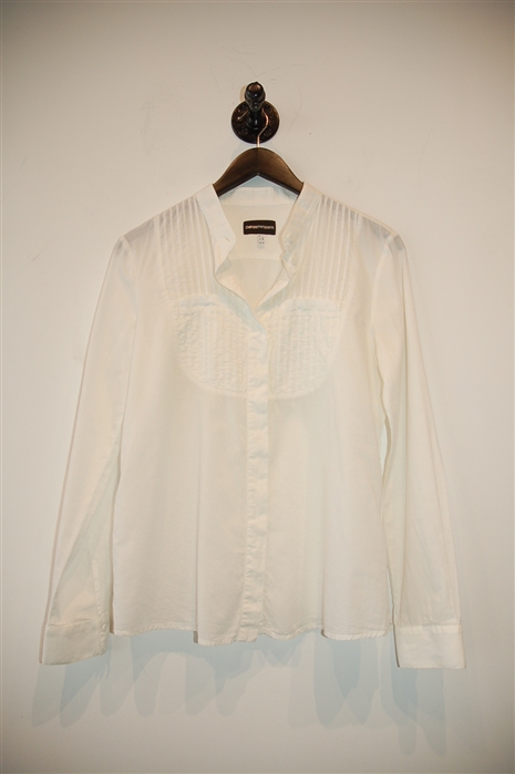 Soft White Emporio Armani Shirt, size 8