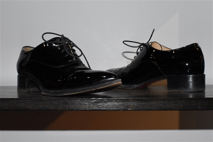 Black Patent Christian Louboutin Oxford, size 6.5