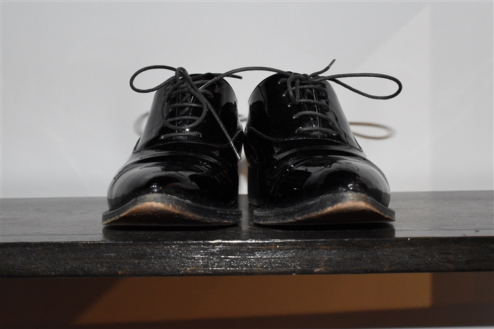 Black Patent Christian Louboutin Oxford, size 6.5