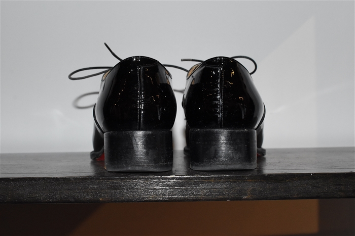 Black Patent Christian Louboutin Oxford, size 6.5