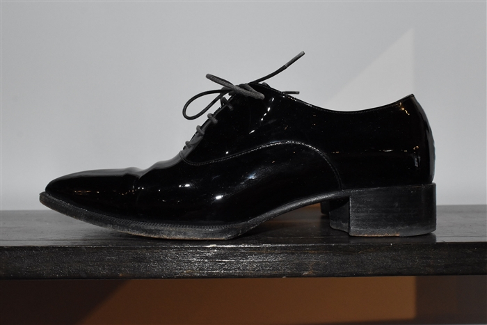 Black Patent Christian Louboutin Oxford, size 6.5