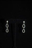 Rhodium Nina Ricci Earrings, size O/S
