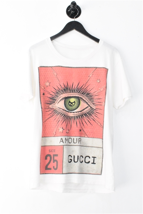 Cream Gucci T-Shirt, size S