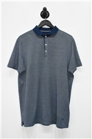 Blue Check Corneliani Polo, size L