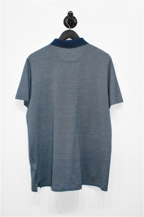 Blue Check Corneliani Polo, size L