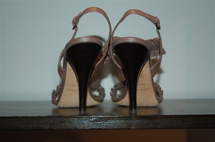 Dark Taupe Burberry Sandal, size 9