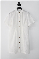Soft White Rebecca Taylor Shirt Dress, size 6