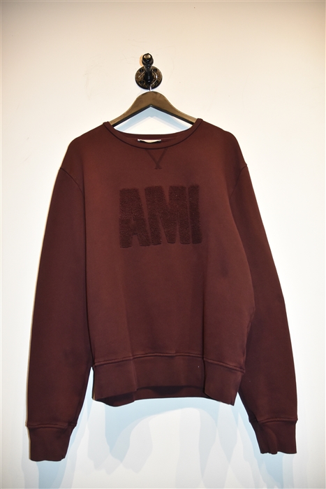 Burgundy Ami - Alexandre Mattiussi Sweatshirt, size XL