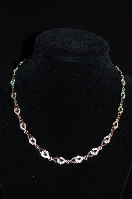 Rhodium Nina Ricci Necklace, size O/S