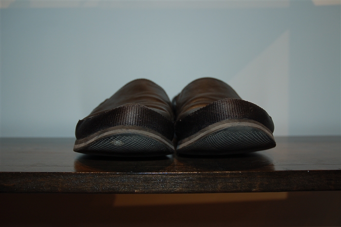 Black Leather Prada Slip-On Shoe, size 11.5