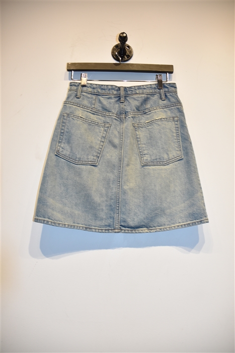Faded Denim Helmut Lang Denim Skirt, size S