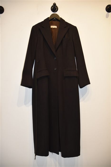 Espresso Dries van Noten Coat, size 8